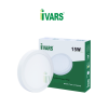 Đèn LED panel IVARS kiểu ốp nổi chỉ viền đơn sắc 15W (Tròn)