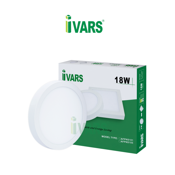 Đèn LED panel IVARS kiểu ốp nổi chỉ viền đơn sắc 18W