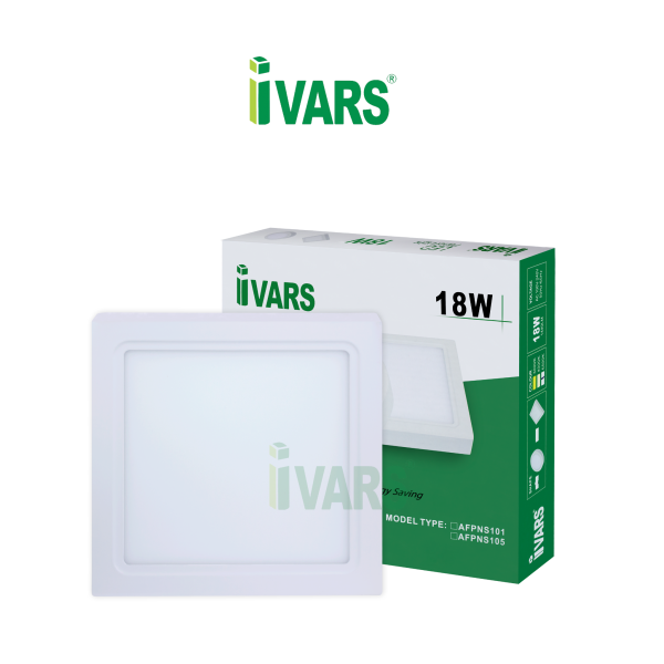 Đèn LED panel IVARS kiểu ốp nổi chỉ viền đơn sắc 18W