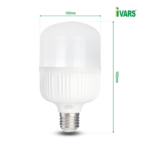 Đèn LED bulb IVARS kiểu trụ chuôi E27 công suất - 20W