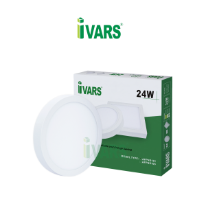 Đèn LED panel IVARS kiểu ốp nổi chỉ viền đơn sắc 24W