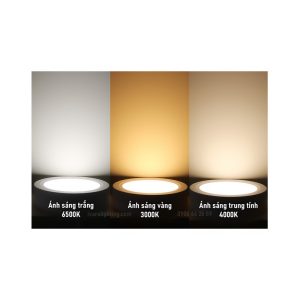 Đèn LED panel IVARS ốp nổi - đổi màu ánh sáng tùy chọn - 18W