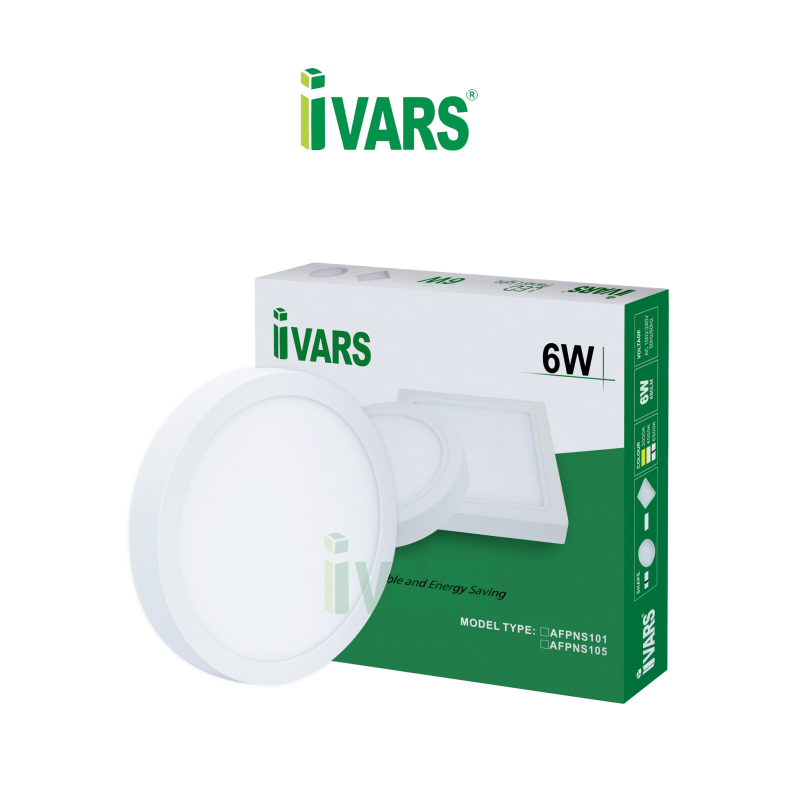 Đèn LED Panel Ốp Nổi Tròn Đơn Sắc IVARS – 6W - Ivars Lighting