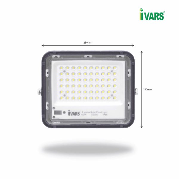 Đèn LED pha năng lượng mặt trời IVARS 100W - ánh sáng trắng 6500K