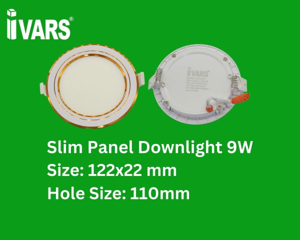 Đèn LED SLIM DOWNLIGHT Thương Hiệu IVARS - Công Suất 9W - Hàng chính hãng - ánh sáng đổi màu