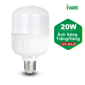 Đèn LED bulb IVARS kiểu trụ chuôi E27 công suất - 20W