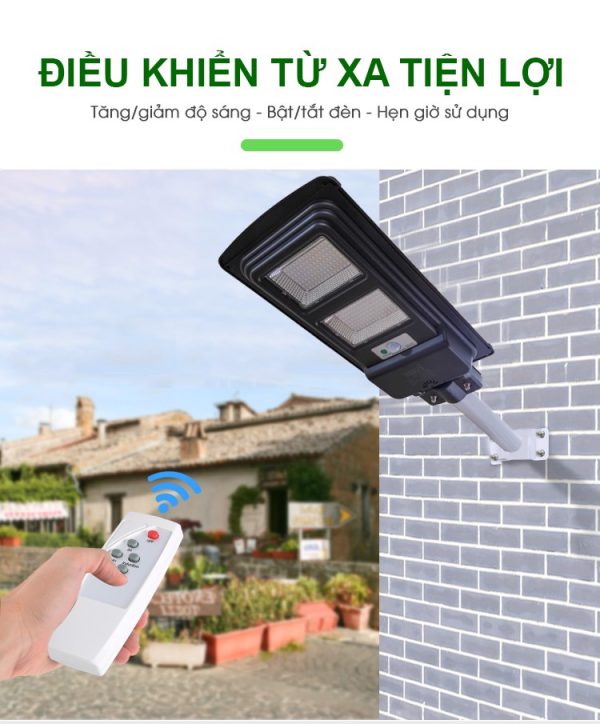 Đèn đường LED năng lượng mặt trời IVARS 100W - ánh sáng trắng 6500K