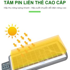 Đèn đường LED năng lượng mặt trời IVARS 100W - ánh sáng trắng 6500K