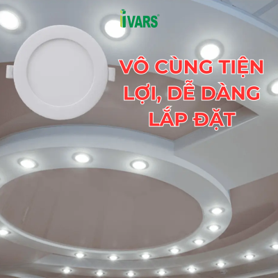 đèn led panel âm trần chính hãng, dễ lắp đặt